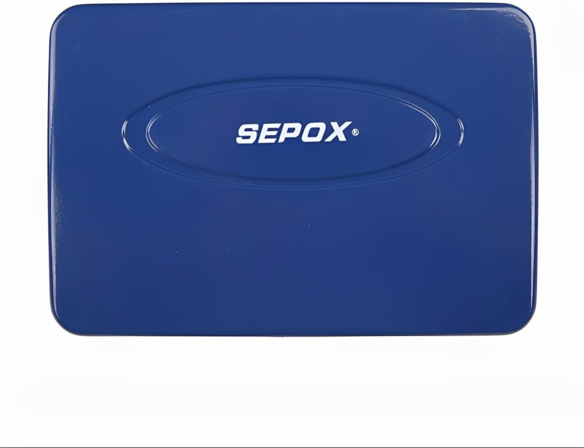 SEPOX Portable Security Case Lock Box Steel, Personal Travel Safe Storage Cabinet for Small Item, with 3 Ft Cable and Ressetable Combination Lock for Dorm, Car, Sports, Office, Blue