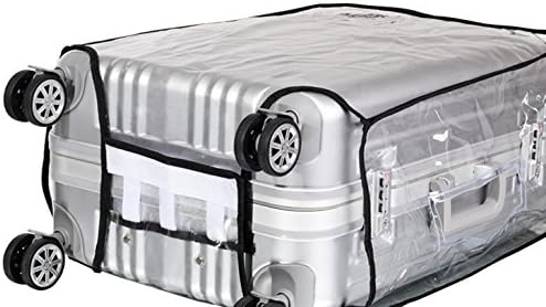 JenKin Luggage Protector Suitcase Cover PVC Waterproof Travel Suitcase Fits Most to 30"(30" (21.3" L x 13.4" W x 29.5" H))