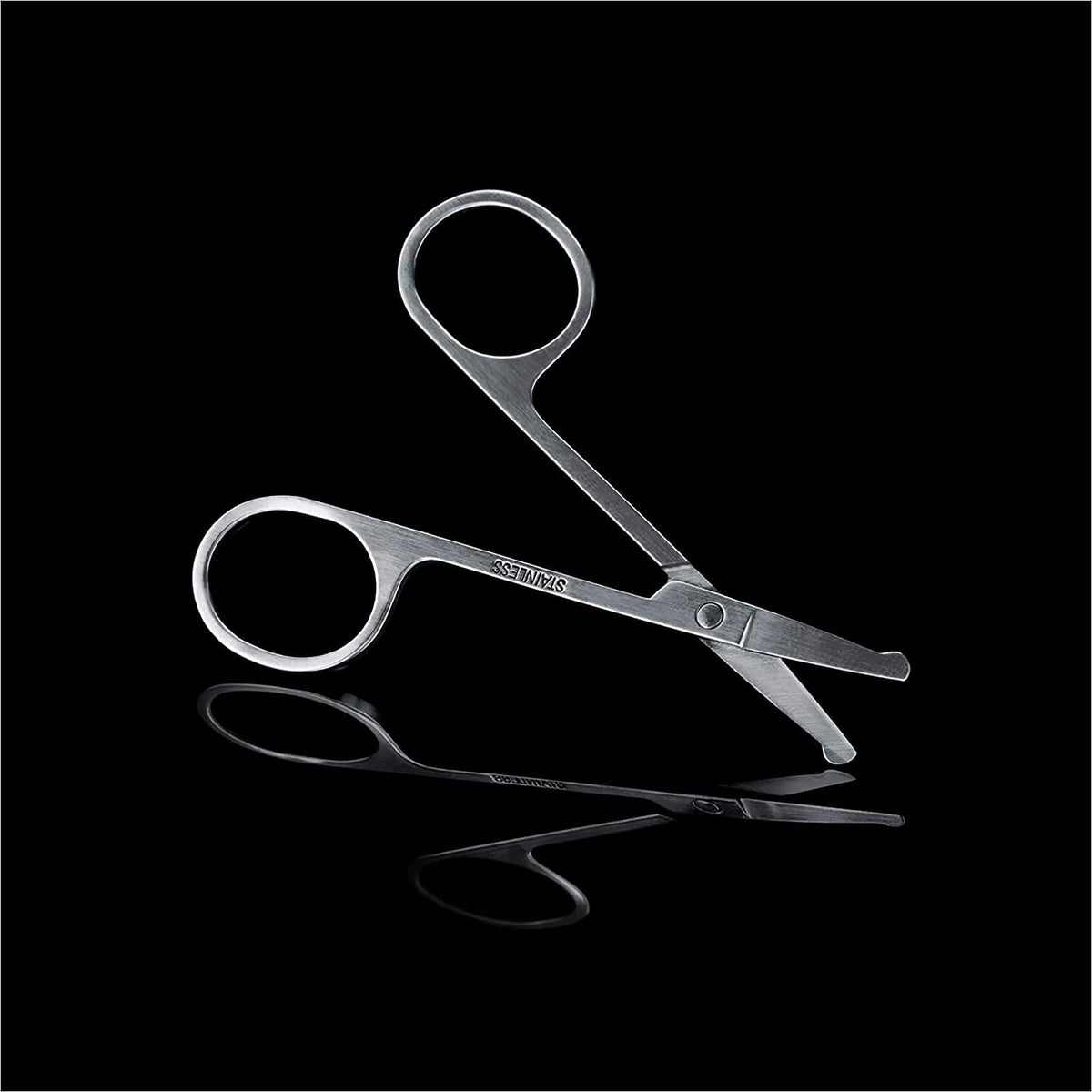 MANSCAPED® Shears 2.0 Tempered Stainless Steel Men's Nail Kit, Fingernail Clippers, Safety Scissors, Tweezers and Nail File, Travel Manicure Pedicure Set, 4-Piece Luxury Grooming Kit with Compact Case