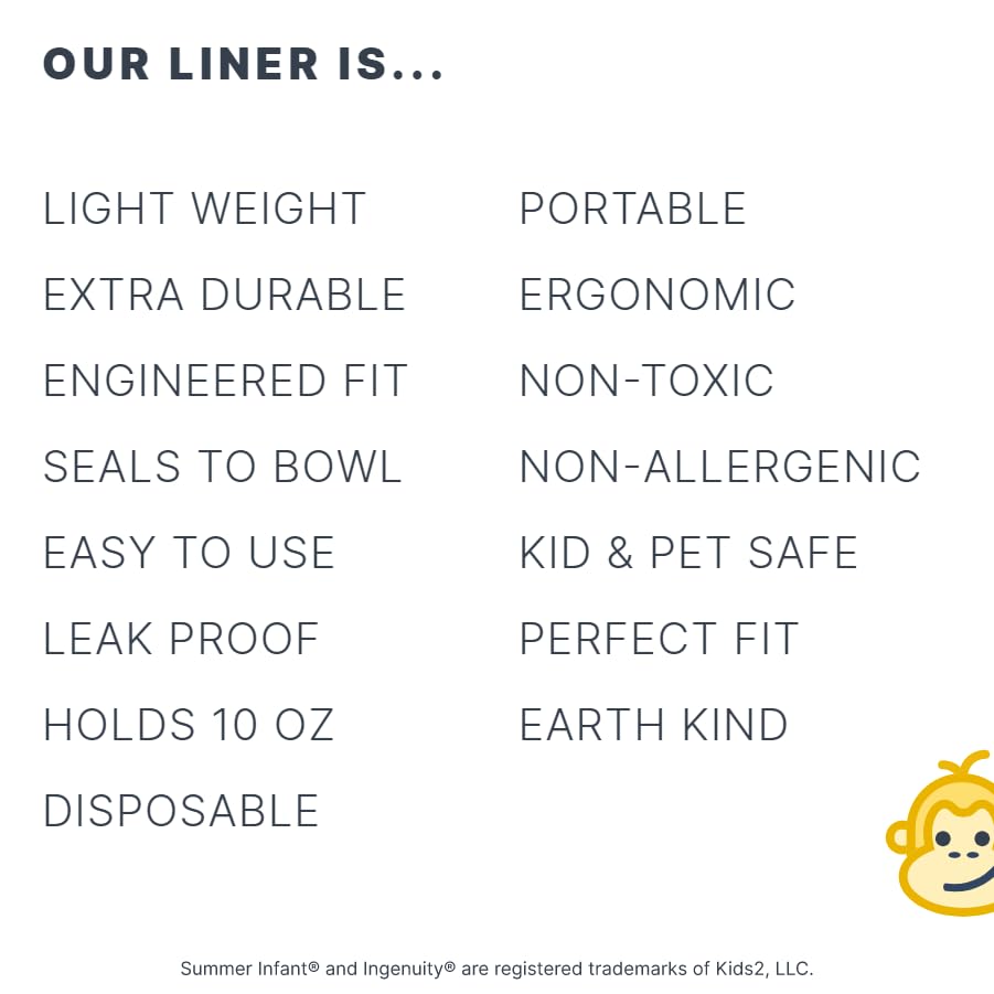 Potty Liners Compatible with Summer Infant My Potty Pro - 30 Count - Strong, Leak-Proof, Baby-Safe, Perfect Fit - Clever Baboon