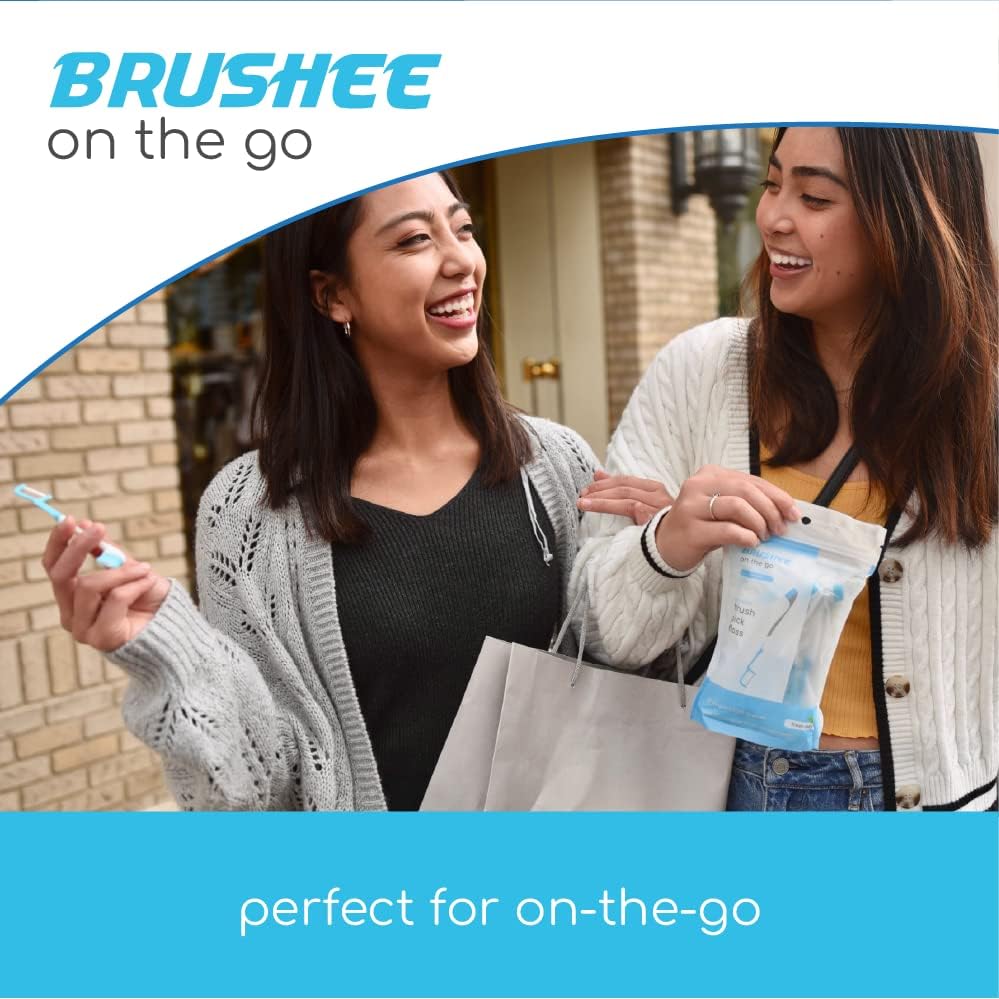 The Evolution of Oral Care | 4-in-1 Tool (Paste + Brush + Floss + Pick) | Individually Wrapped | Disposable | Prepasted Travel Toothbrushes | Small Adult Toothbrush - (120-Pack)
