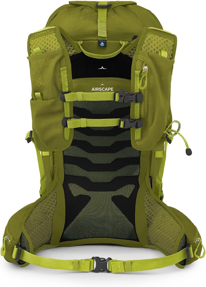 Osprey Talon Velocity 30L Men's Hiking Backpack, Matcha Green/Lemongrass, L/XL