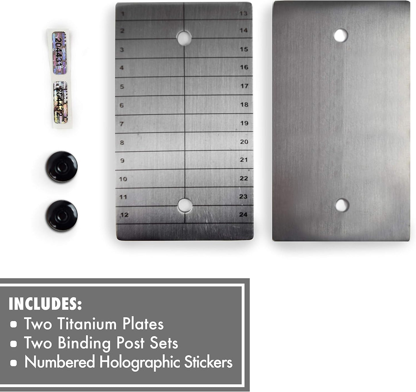 ColdTi - Titanium Bitcoin Seed Plates for Ultra-Secure Ethereum and Crypto Seed Phrase Storage - Premium Seed Phrase Metal - Includes 2 Plates and Seals