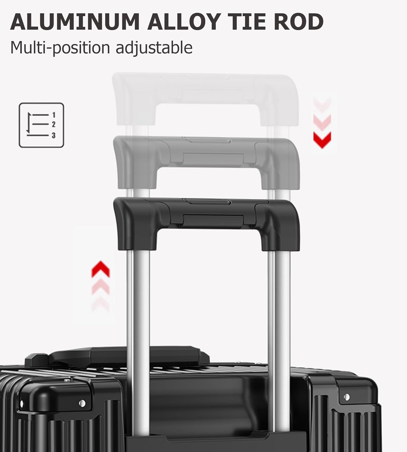 feilario 30in Super Large Captain Aluminum Frame Hardside Spinner Wheels Luggage, Removable Wheels Zipperless Checked Suitcase with Cup Holder/Phone Holder
