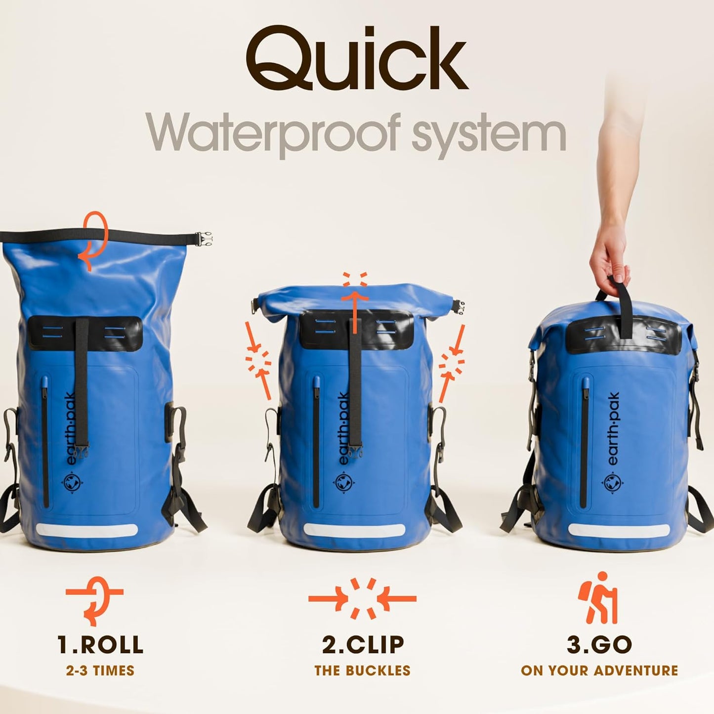 Earth Pak Messenger Bag, Blue, 85L