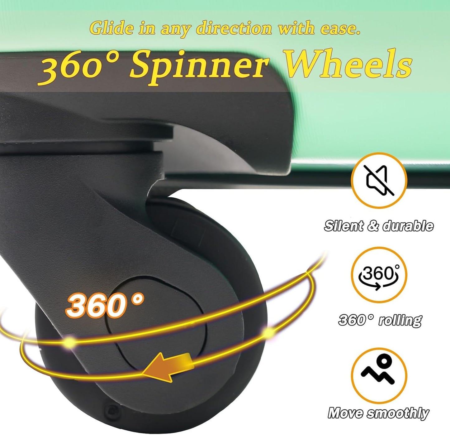 Merax Carry on Luggage Set, 20 Inch Hardshell ABS Suitcase with Spinner Wheels, Built-in TSA Lock & 2 Packing Cubes Airline Approved for Business Weekend Travel