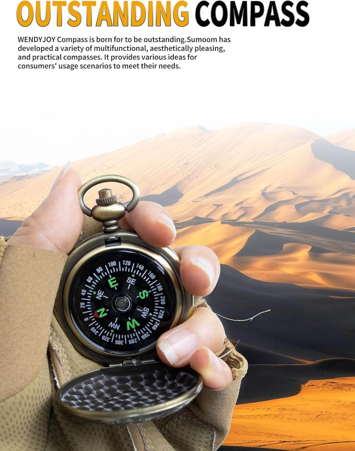 Black Pocket Waterproof Compass Toy Camping Survival Compasses Glow in The Dark Military Survival Gearfor for Hiking, Camping,Backpacking, Outdoor Activities - Best Survival Gifts Pack(Style B)