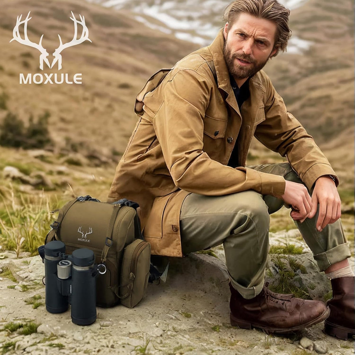 Binocular Harness Chest Pack: Bino Case with Rangefinder Pocket