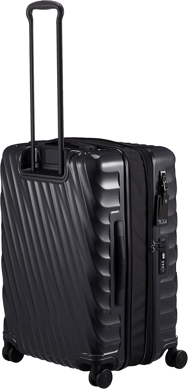TUMI - 19 Degree Medium Checked Luggage 4 Wheeled Packing Case - Hard Shell Suitcase - 26.0" X 17.5" X 10.0" - Black