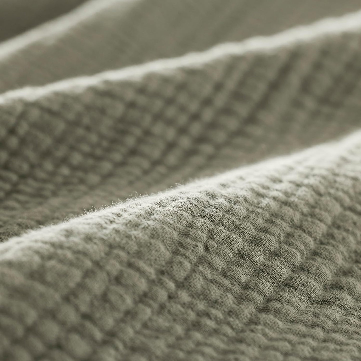 BOLL & BRANCH Dream Bed Blanket - King/Cal King, Sageleaf - Luxury 100% Organic Cotton - Soft, Lightweight and Breathable - Cloud-Like Touch