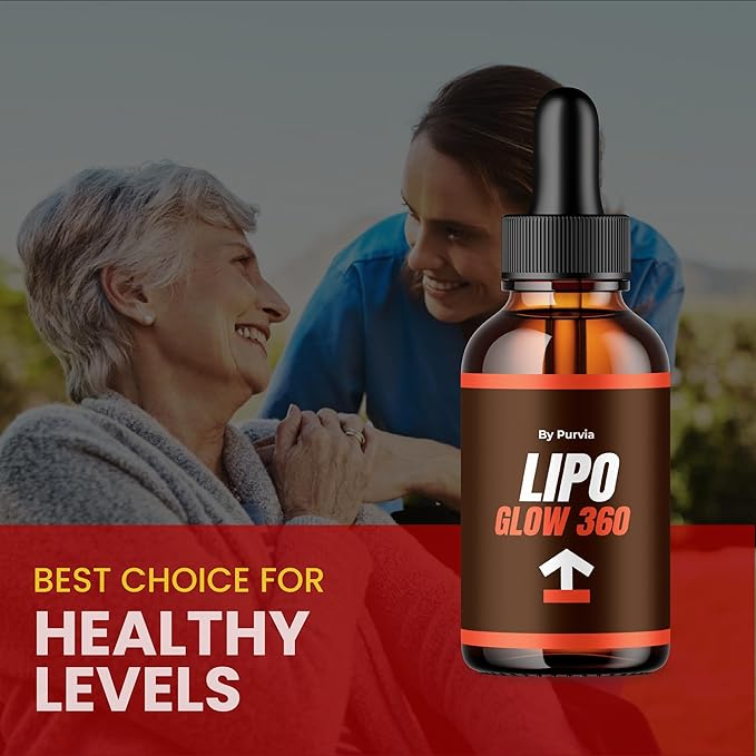(3 Pack) Lipo Glow 360 Liquid Drops - Lipo Glow 360 Drops for Overall Wellness Support, Advanced Formula Supplement, LipoGlow Liquid Reviews, Lipo Glow 360 for Maximum Strength Support, Made in USA