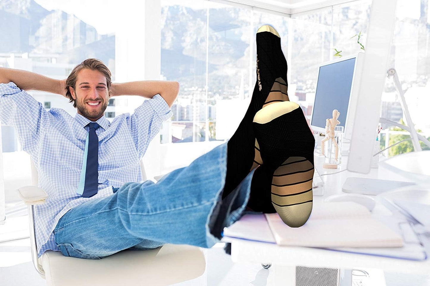 Physix Gear Compression Socks 20-30 mmHg - Men & Women - Running, Nurses, Shin Splints, Flight, Travel