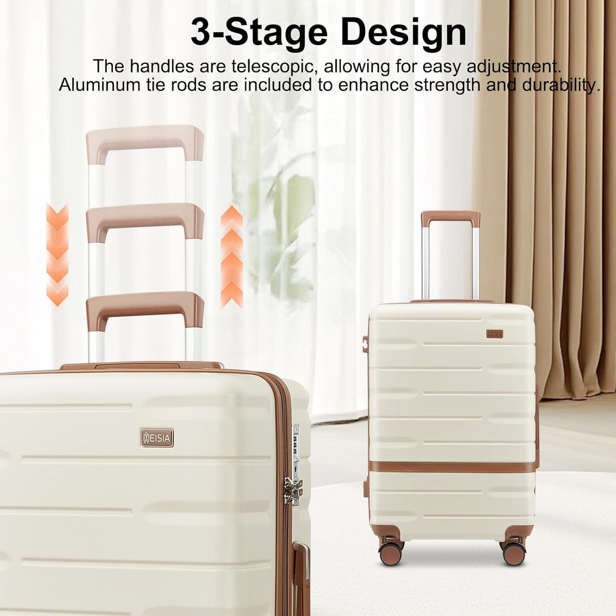 Carry On Luggage Sets,20 Inch Carry-on Suitcase with Spinner Wheels,PC+ABS Lightweight Hardshell with TSA lock,Airline Approved YKK Zippers (gray)