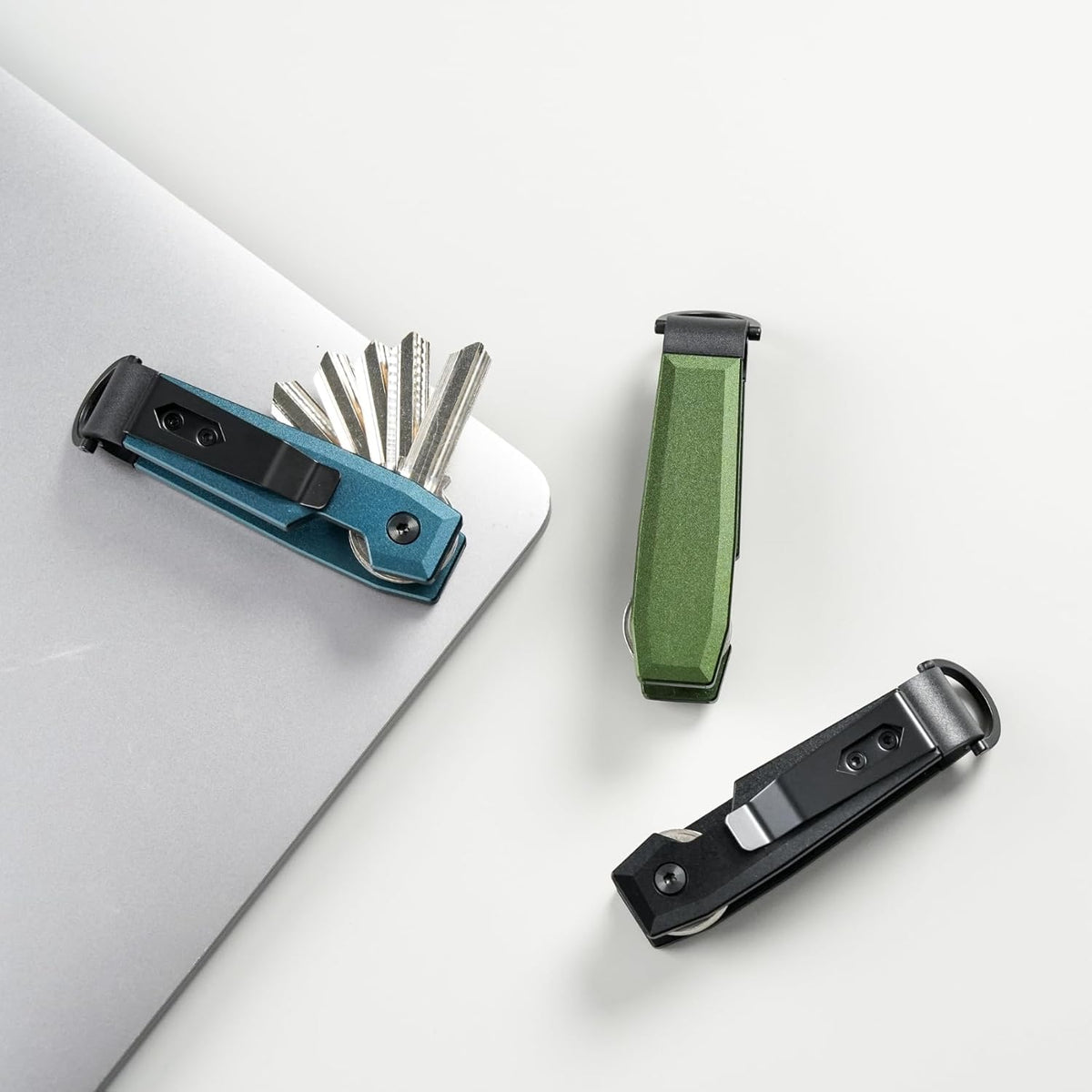 Metallic Key Organizer - Aluminum Key Organizer holder, Minimalist Innovative Keychain.