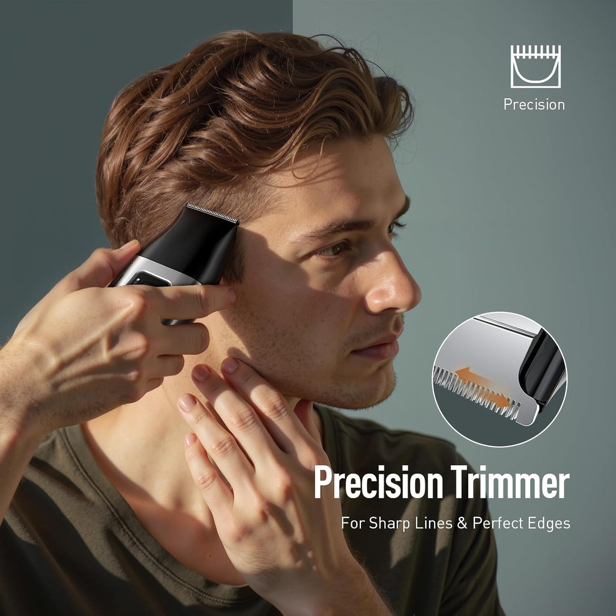 Professional Foil Shaver for Men: Cordless Electric Razor with High-Speed Dual Blades, Rechargeable USB-C, IPX6 Travel-Friendly/Home Use & Waterproof