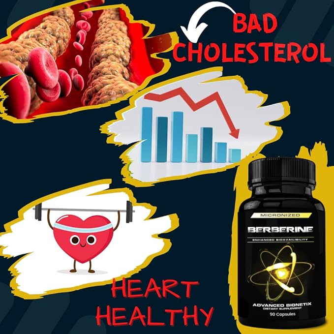 1500mg Advanced Bioavailability Micronized Berberine Supplement All Natural w/BerbeTal™ Support. 90 Total Capsules