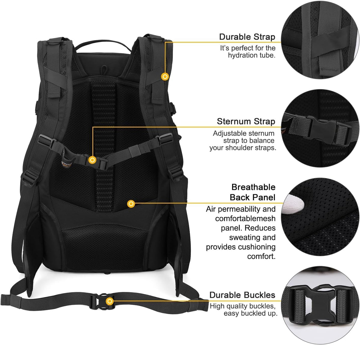Mardingtop 35L Molle Tactical Military Backpack for Men,Cordura Backpack for Hiking,Camping,Survival
