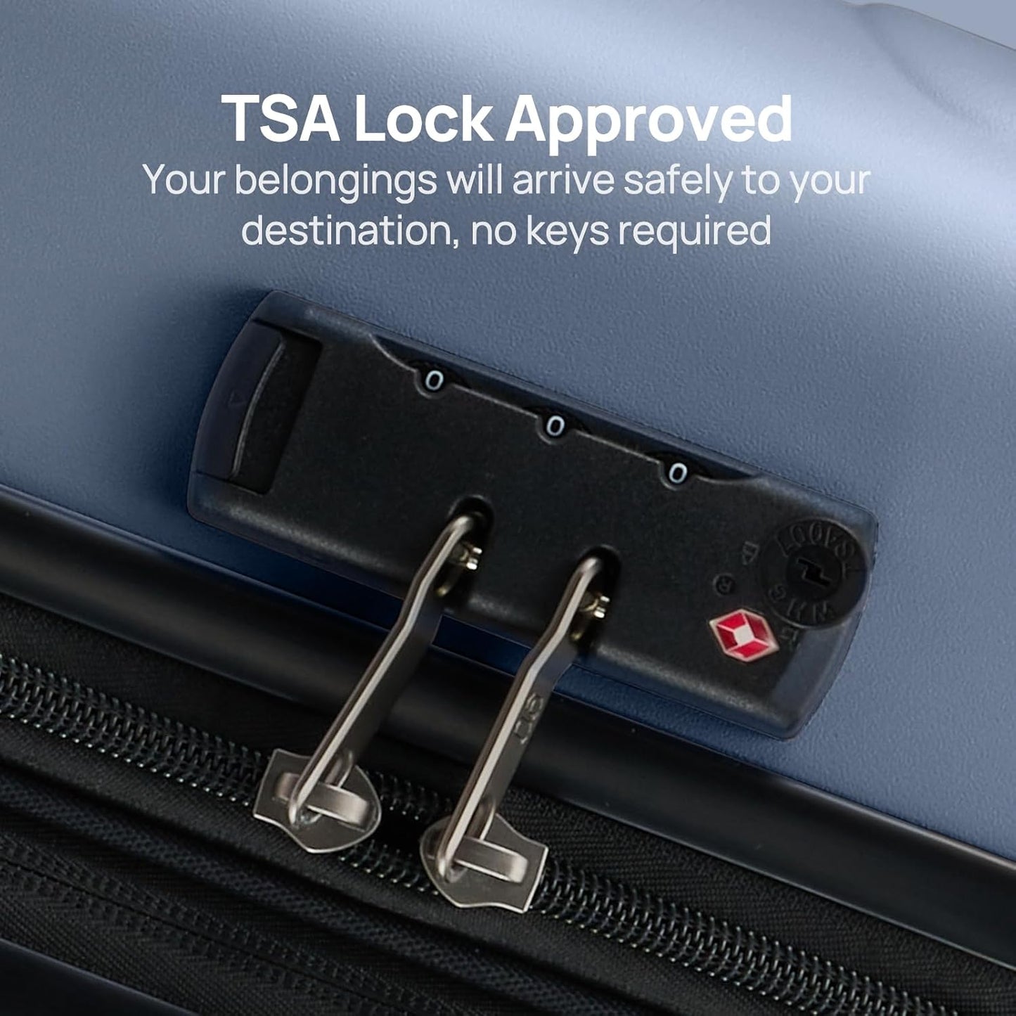 Carry on Luggage 22 X 14 X 9 Airline Approved, 20 Inch Luggage for 3-5 Days Travel, Double Spinner Wheels, 100% Hardshell PC, TSA Lock (03-Shadow (Basic), Checked 24-Inch)