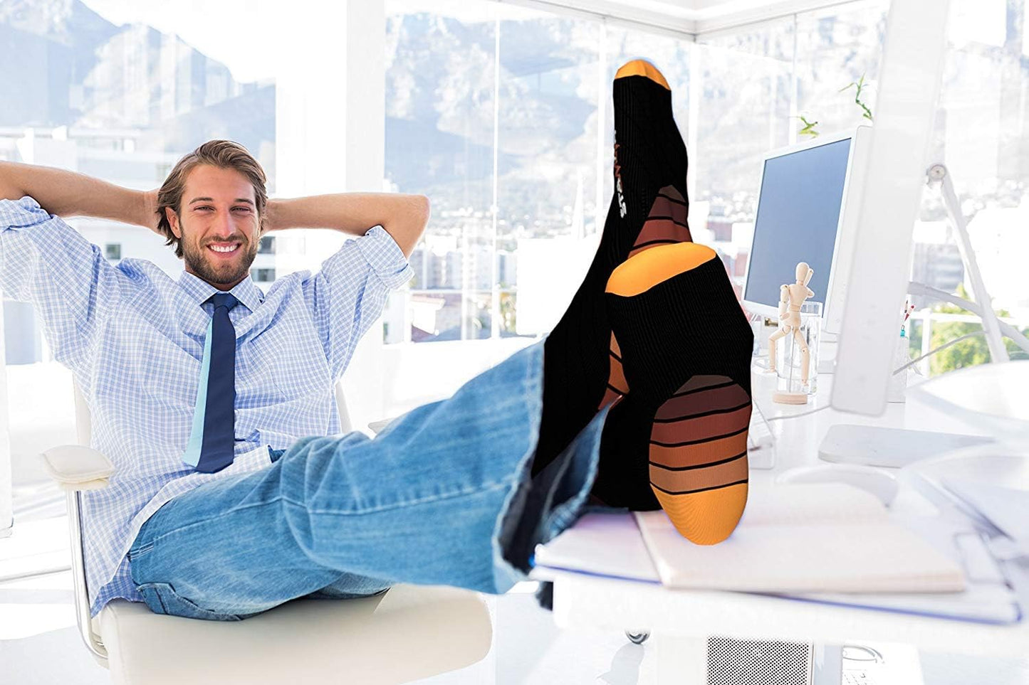 Physix Gear Compression Socks 20-30 mmHg - Men & Women - Running, Nurses, Shin Splints, Flight, Travel