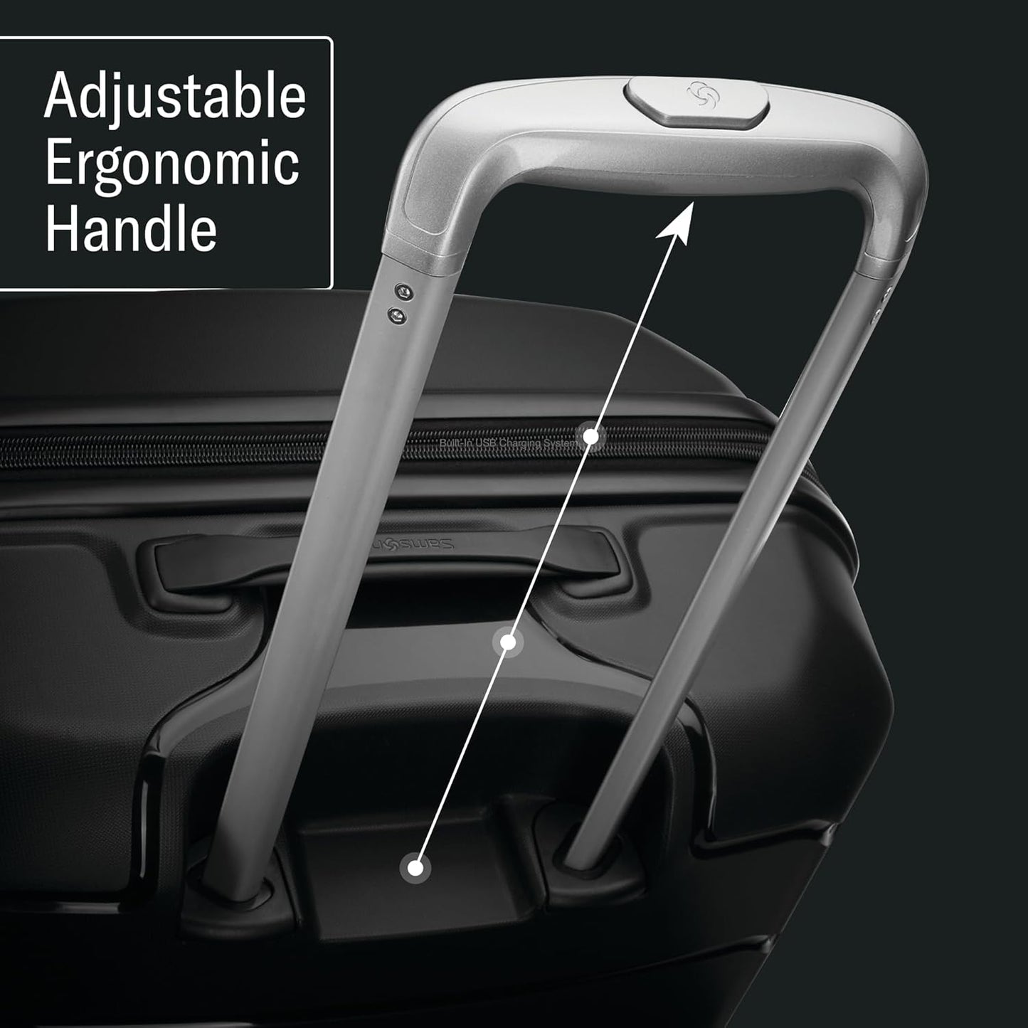 Samsonite Freeform Hardside Carry-On Luggage with Spinner Wheels - Hardshell Suitcase - TSA, Airline-Approved - Expandable Hard Shell, Smooth Rolling Wheels for Lightweight Travel - Pine Green