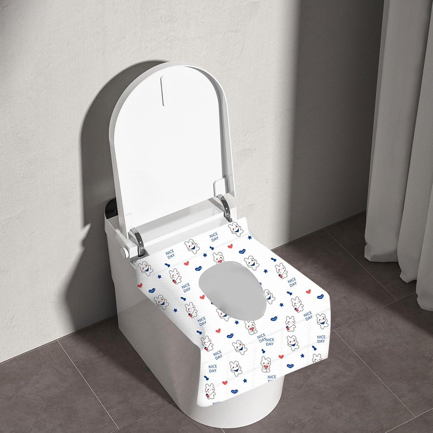 100 Pack Toilet Seat Covers Disposable, Portable Toilet Seat Cover for Travel Waterproof Potty Covers for Toddler(Individually Wrapped)