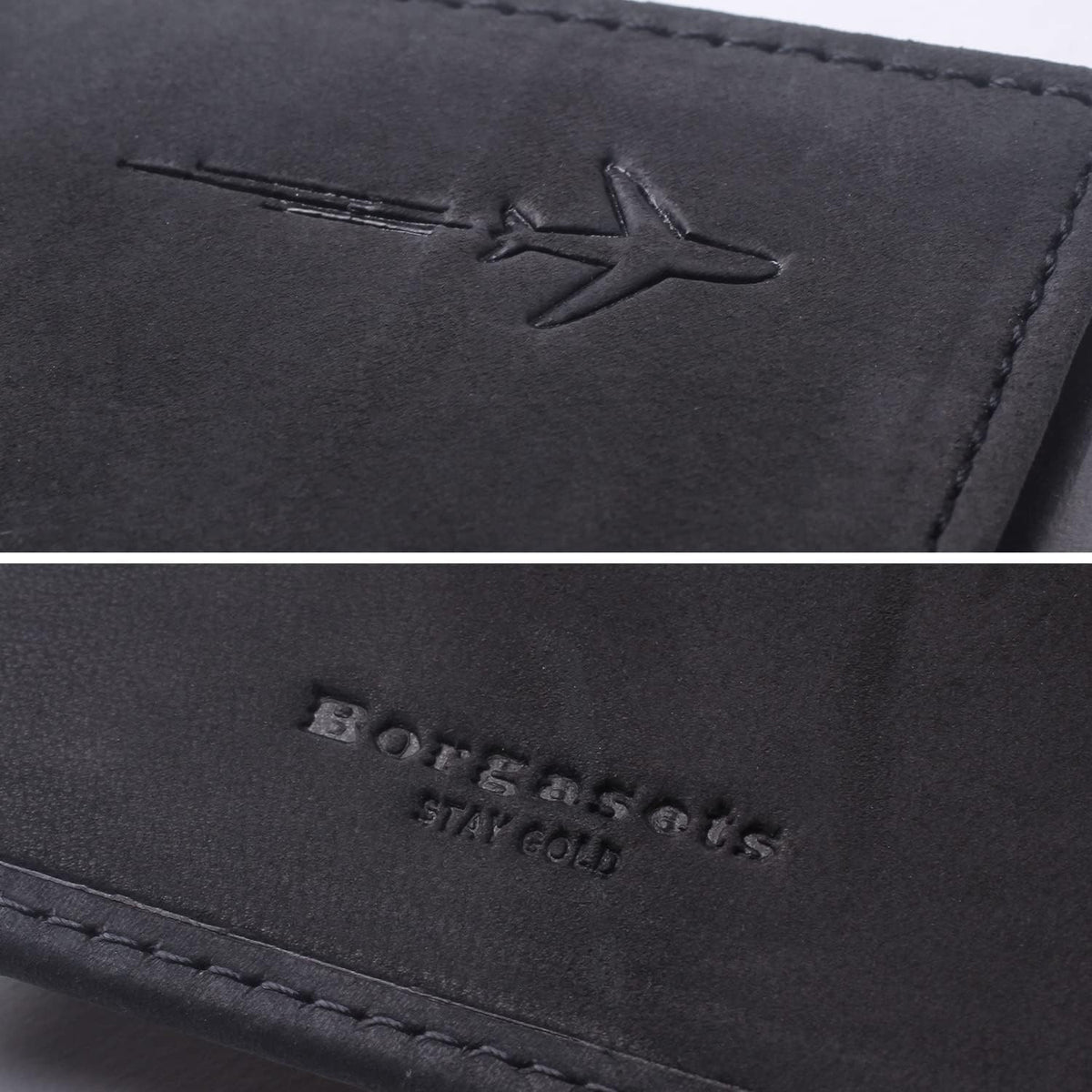 Genuine Leather Passport Case, RFID Passport Cover with Credit Card Holder for Women and Men Family ID Travel