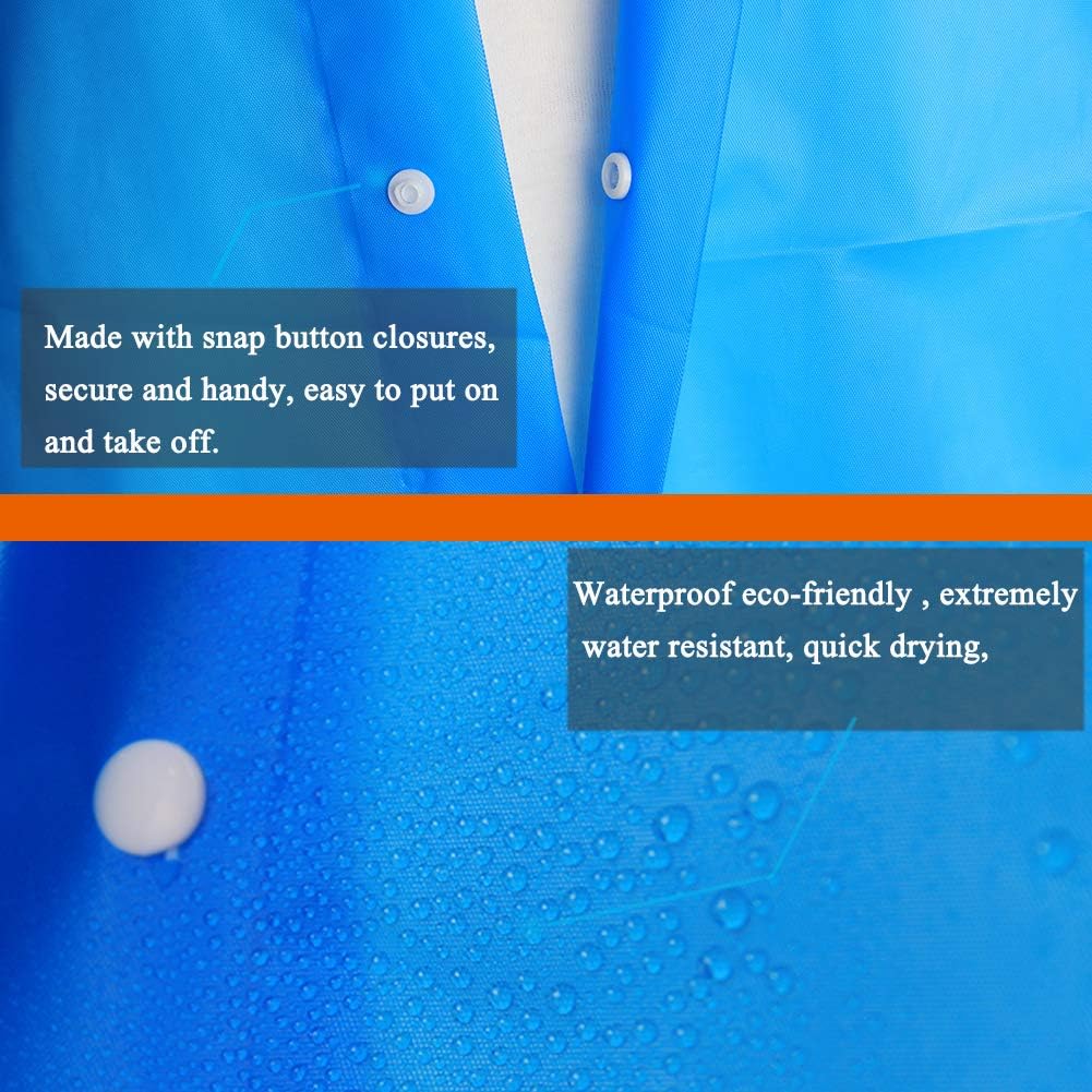 Rain Coats (2 Pack) - Reusable EVA Rain Ponchos for Adults Rain Jackets Raincoats for Men Women