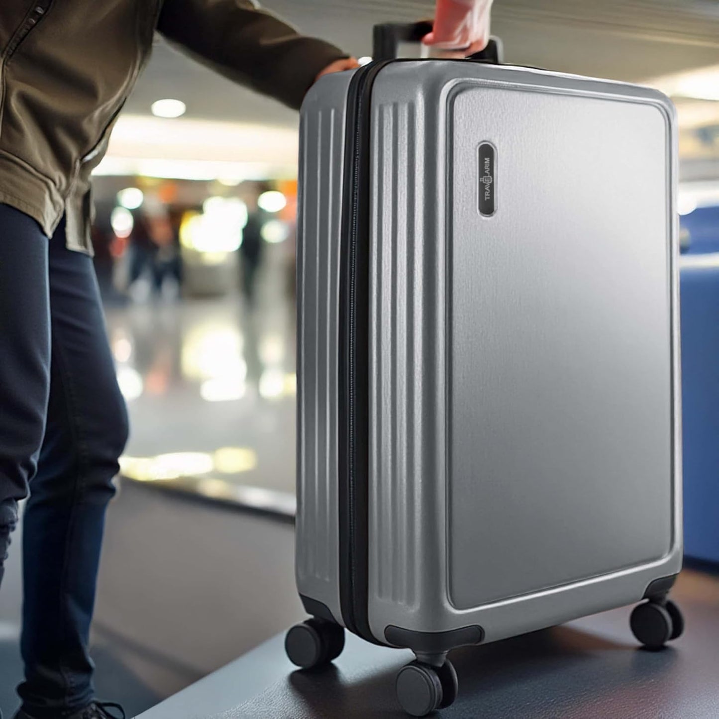 28 Inch Luggage with Spinner Wheels, Hard Shell Suitcase with TSA Locks for Luggage, Travel Large Suitcase, Expandable Hard Shell Suitcases, Grey