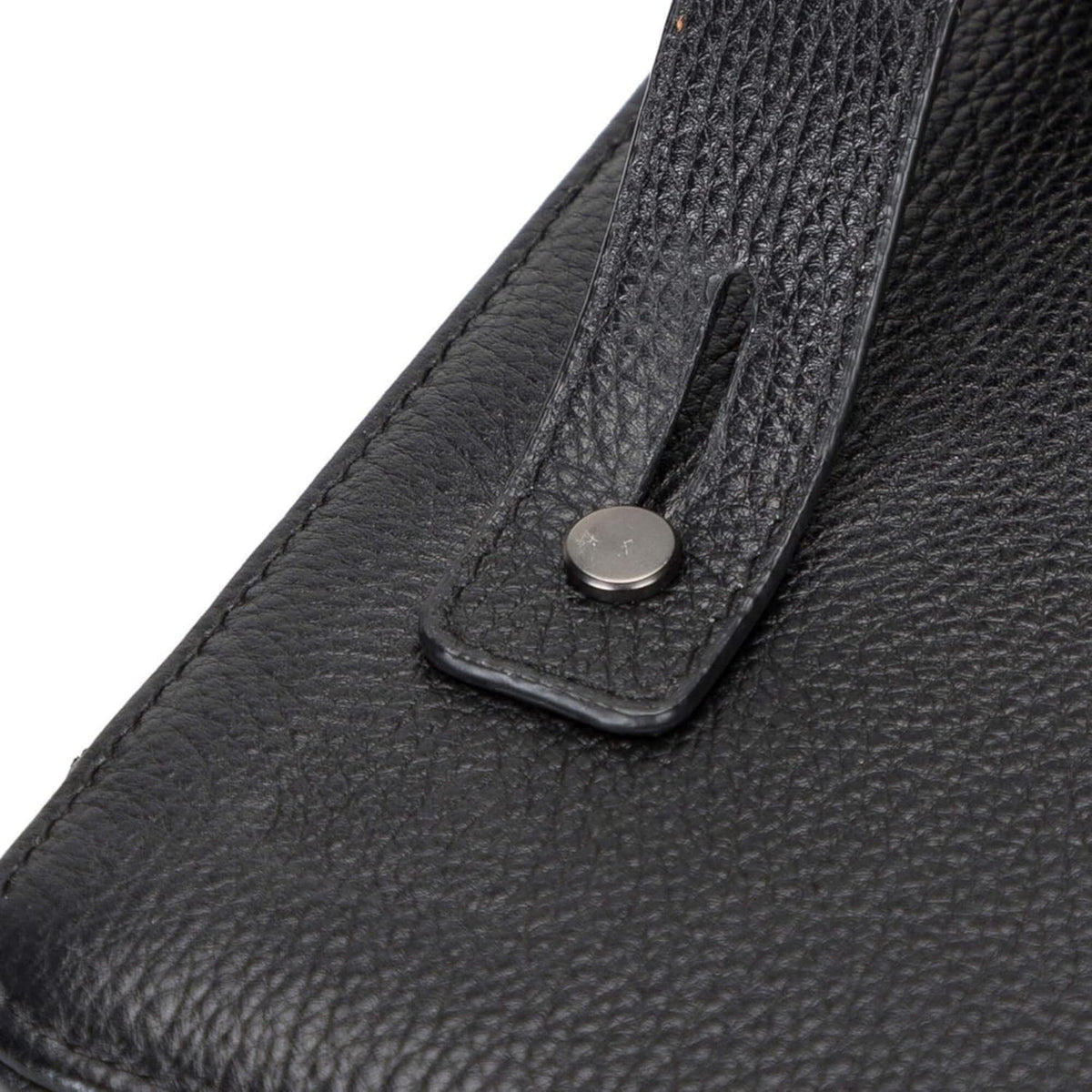 Medicine Handmade Leather Cable Organizer Bag – Full-Grain Leather Travel Tech Case for Cords, Chargers & Accessories – Zippered Storage for Men & Women (Black)
