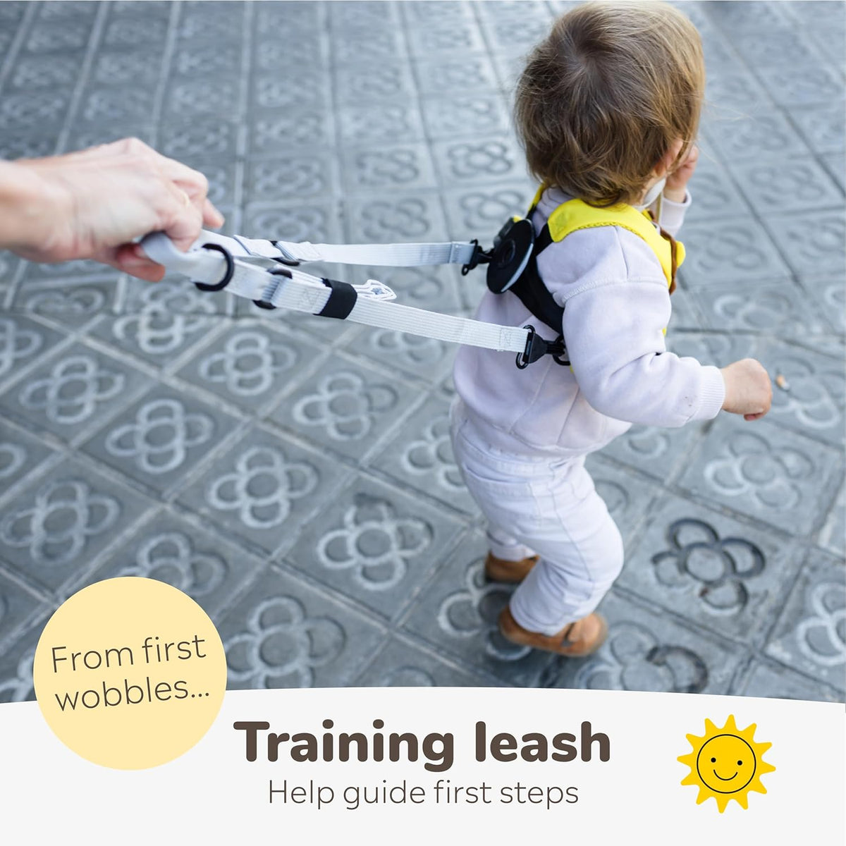 Trunki Toddler Leash - Fuss Free Toddler Walking Reins & Kids Safety Harness | Baby Leash for Kids โ Leeroy Lion (Yellow)