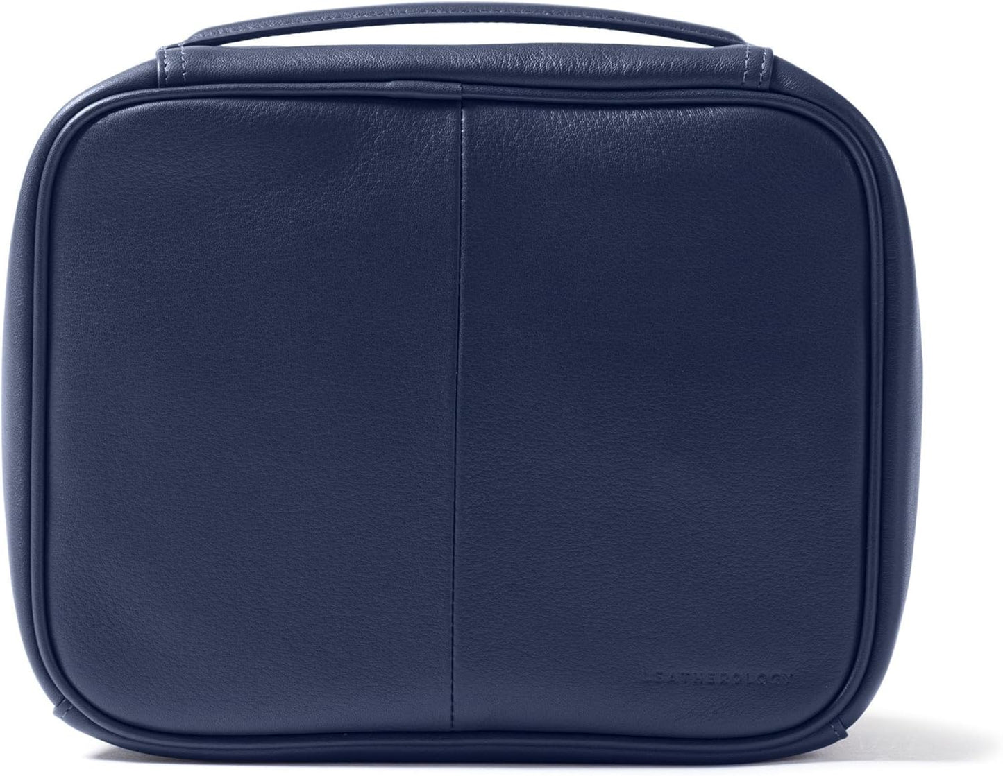 Leatherology Navy Blue Large Travel Organizer - Zipped mesh storage pocket, elastic loops for organization, double metal zipper