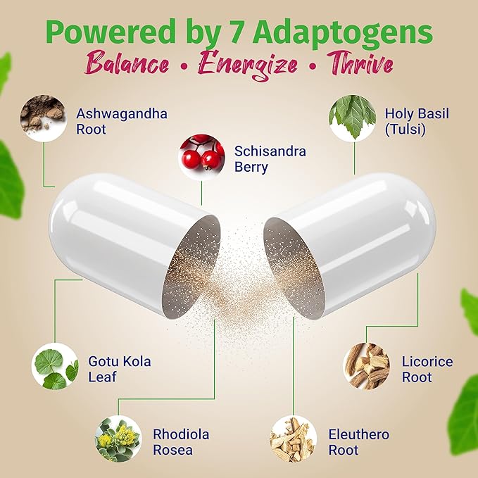 100% Natural Shoden Ashwagandha Complex Supplement - Ultra High Potency 35:1 Concentrated Root Extract for Sleep & Energy Support - Vegan, Non-GMO - 60 Capsules