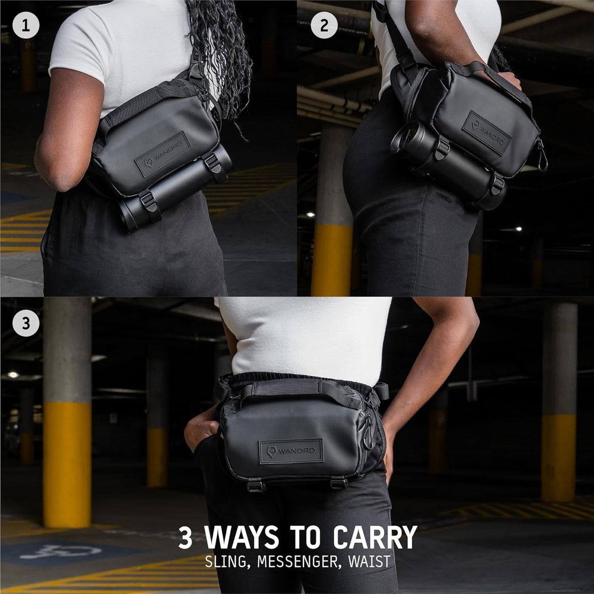 WANDRD ROGUE V1 6L Sling: Compact Camera Sling and Crossbody Bag with Fast Access, 3-Way Carry– Lightweight Everyday Bag Great for Travel, Photography, and Daily Use (Uyuni Purple)