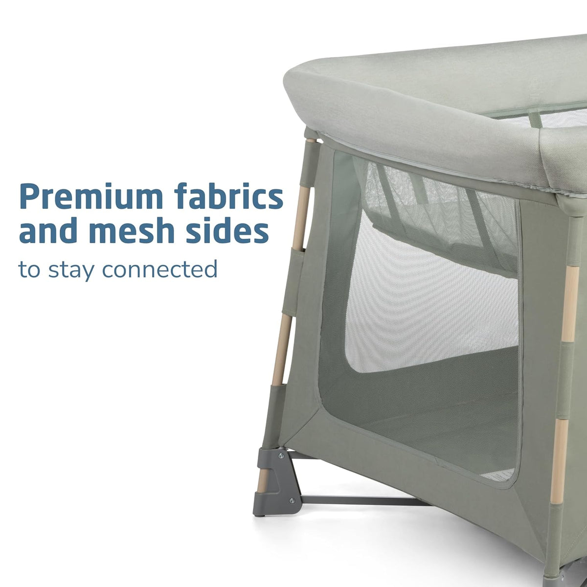 Maxi-Cosi Swift Baby Playard with Mat, Baby Playpen, Play Yard with Bassinet - Portable Playpen for Babies and Toddlers, Classic Green