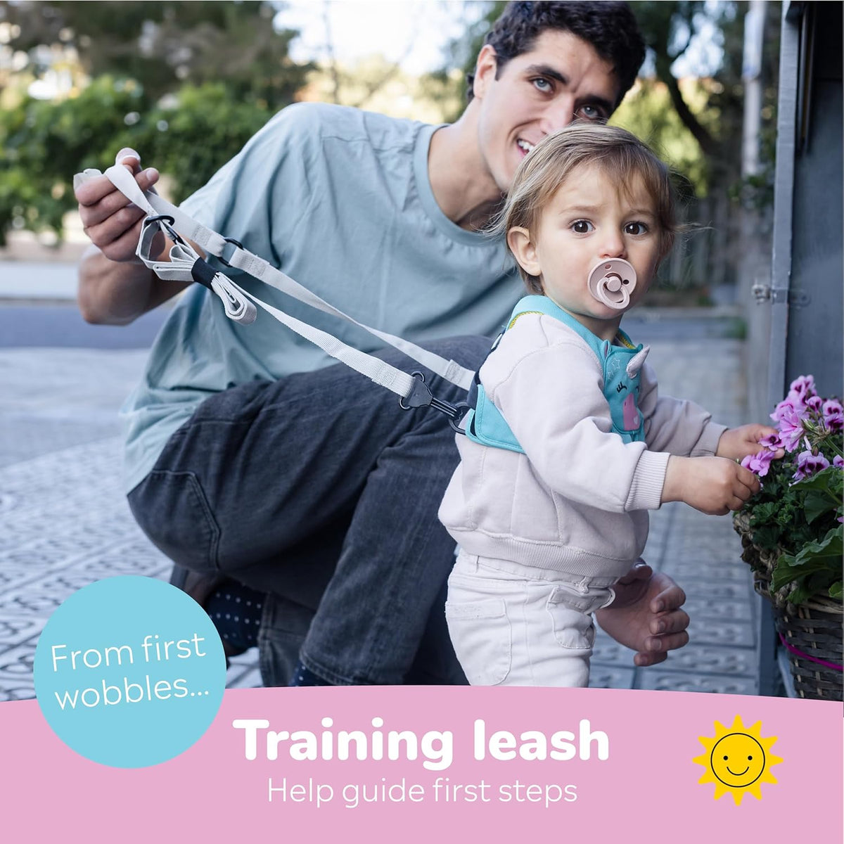 Trunki Toddler Leash - Fuss Free Toddler Walking Reins & Kids Safety Harness | Baby Leash for Kids โ Una Unicorn (Turquoise)