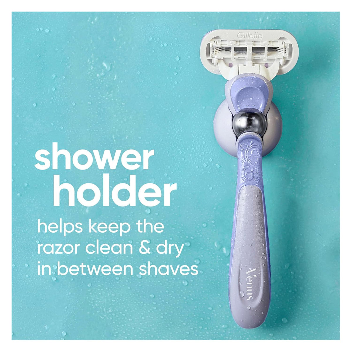 Gillette Venus Deluxe Smooth Swirl Women's Razor Handle + 2 Blade Refills