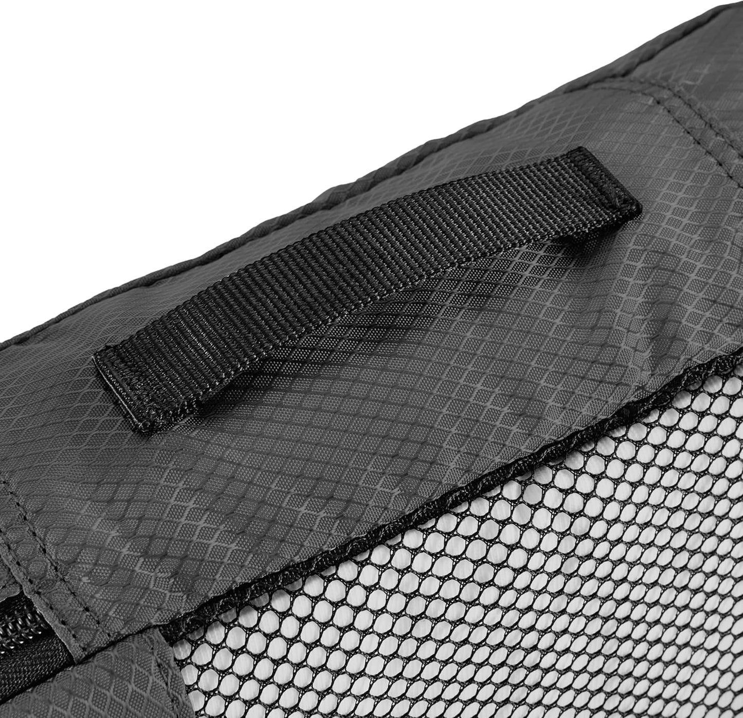 Amazon Basics Small Packing Cubes for Travel, Packing Organizers, 4-Piece-Set With Double Zipper Pulls and Mesh Top Panel, 100% Durable Polyester, Black, 11"L x 6.8"W x 3"H