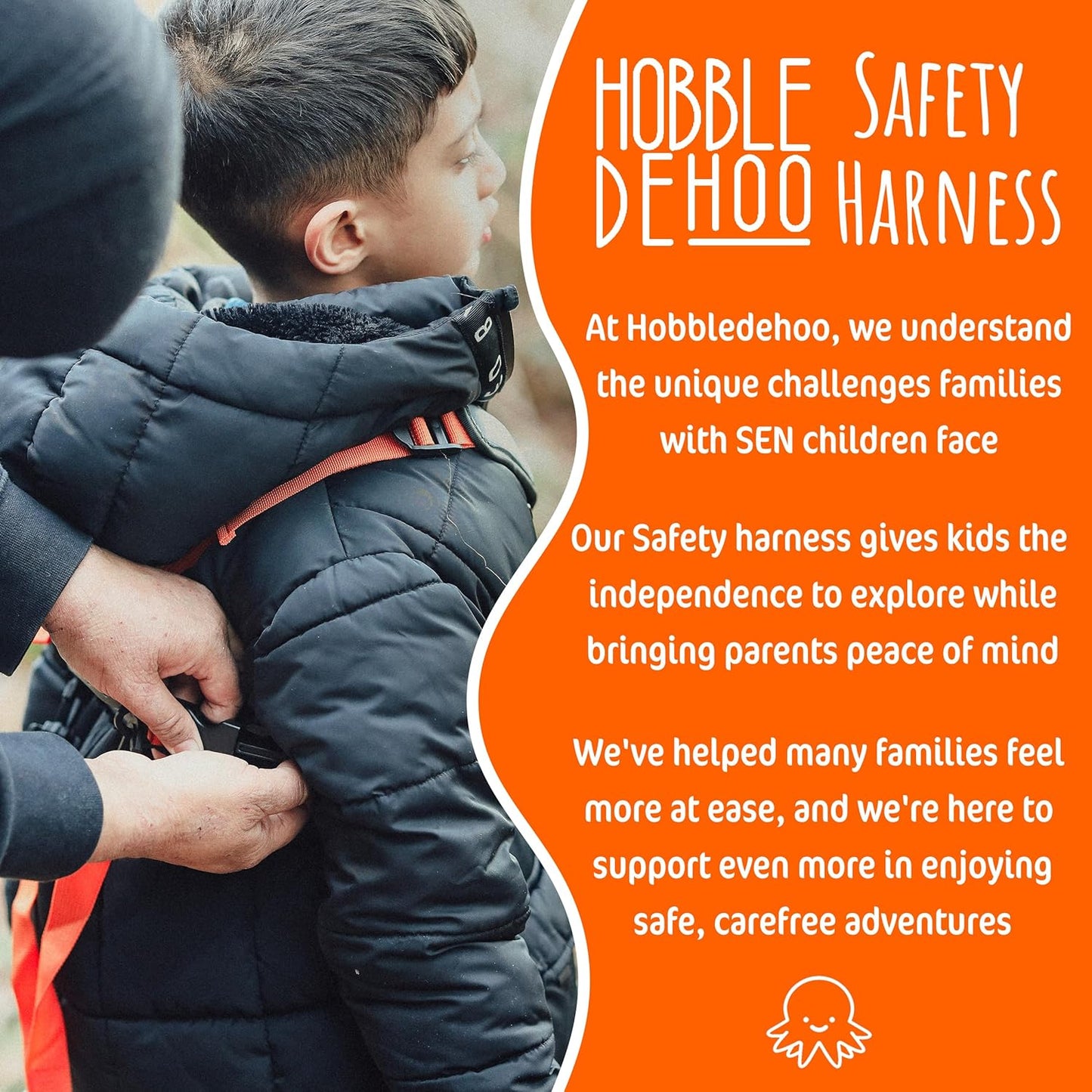Hobble De Hoo Child Safety Harness | Premium Adjustable Toddler & Kids Harness Ages 2–7 | Autism Support