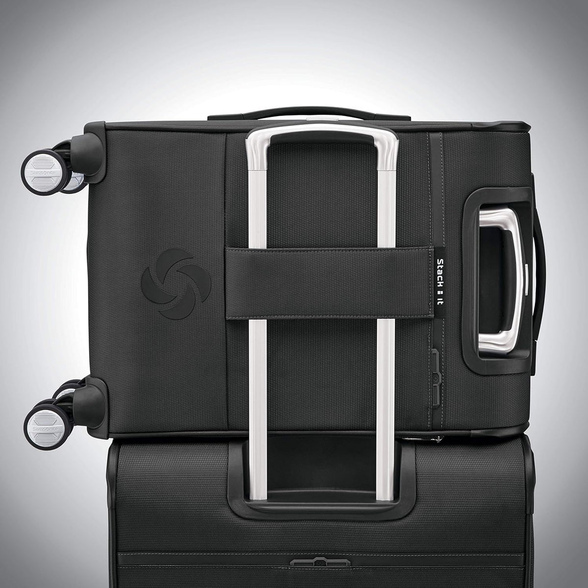 Samsonite Solyte DLX Softside Expandable Luggage with Spinner Wheels, Midnight Black, 3-Piece Set (20/25/29)