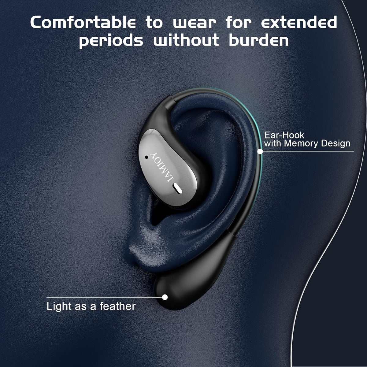 IAMJOY Language Translation Earbuds, 163 Two Way AI Translator Earbuds Language Translator OWS Earbuds Real Time 3-in-1 Online Translator Device with APP Fit iOS & Android for Travel Business Learning