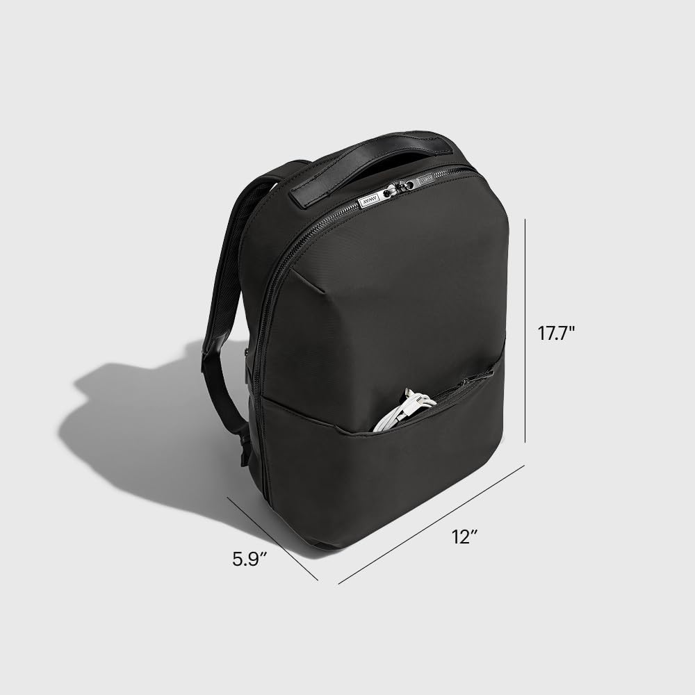 Away Everywhere Zip Backpack, Travel Backpack with Laptop Sleeve, Lightweight & Durable, Travel Essentials, Jet Black