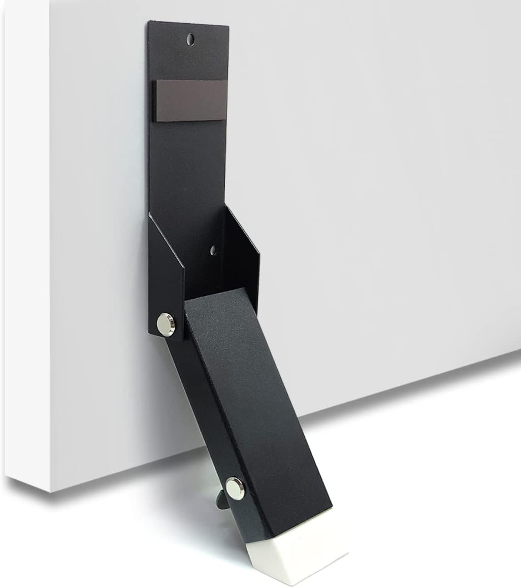 Door Stoppers for Bottom of Door, No Drilling Door Stopper, Door Holder to Keep Door Open, Under Door Noise Stopper, Drop Stops and Easy Install (Self-Adhesive Traceless Mounted)