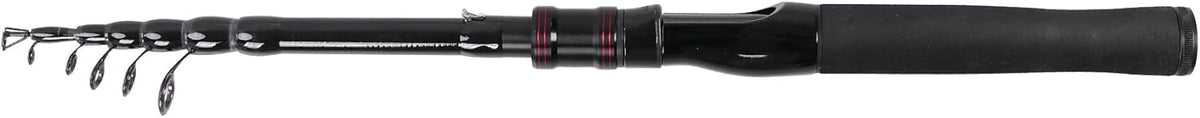 Telescopic Fishing Rod, Collapsible Fishing Rod Portable Spinning Pole for Saltwater and Freshwater, Carbon Fiber Lightweight and Compact Design
