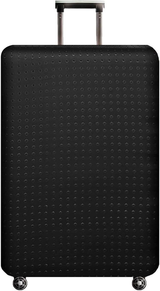 Luggage Cover, Protective Washable Suitcase Cover - Travel Elastic Spandex Suitcase Protector Fits 22 to 24Inch Black
