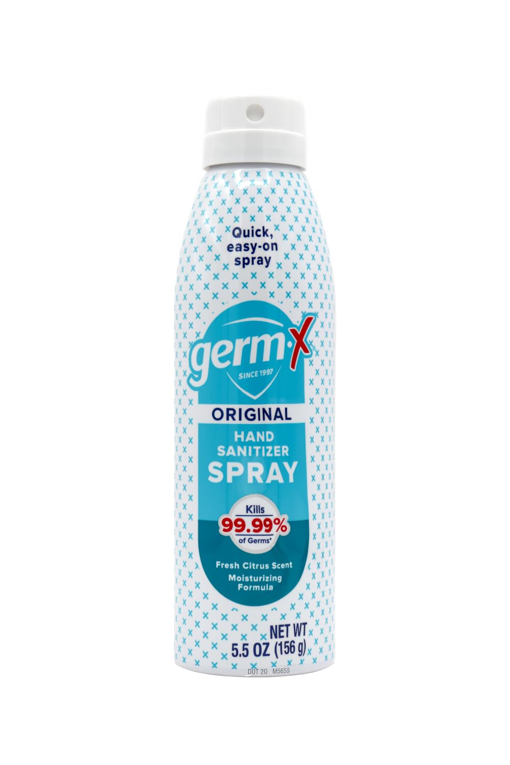 Germ-X Hand Sanitizer Spray, Non-Drying & Moisturizing with Vitamin E, Instant and No Rinse Formula, Fresh Citrus Scent, Back to School Supplies, Paraben Free, 5.5 Oz (Pack of 6)