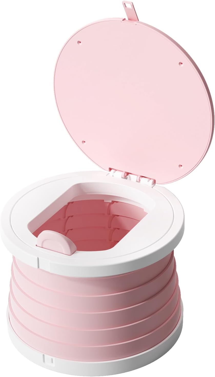 Travel Potty Seat Fold-and-Go Portable Training Toilet for Baby, Kids, Toddlers, Foldable Easy to Use, Durable and Strong, Ideal for Indoor, Travel, Camping, and Outdoor Activities