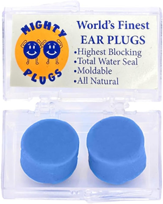 (1 Pair) - from Pure (Beeswax) - Highest NRR 34 Sound Blocking - Perfect Ear Plugs for Sleeping - 100% Snore Blocking - Waterproof for Swimming