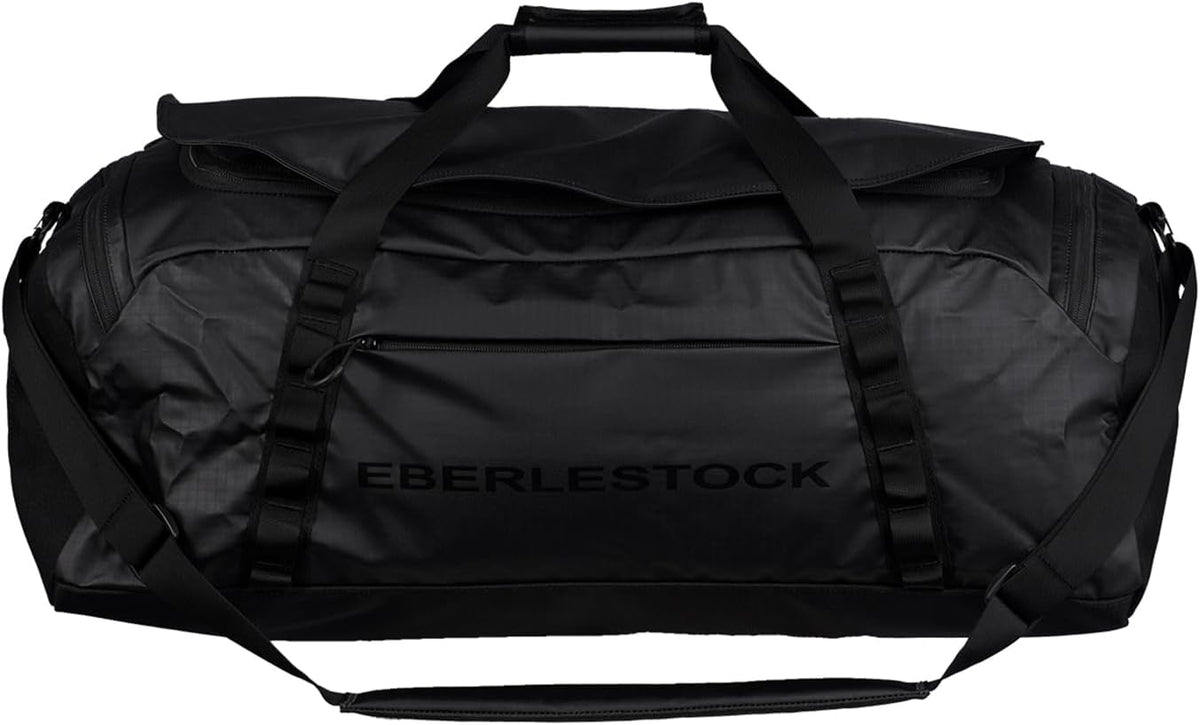 Eberlestock Hyllus Duffel Bag for Men - Durable, Water-Resistant, Small Men's Duffle Bag with Zipper Pockets, Ideal for Travel & Gym, Tactical Gear Bag, Hunting, Fishing, Camping - Black, 65L