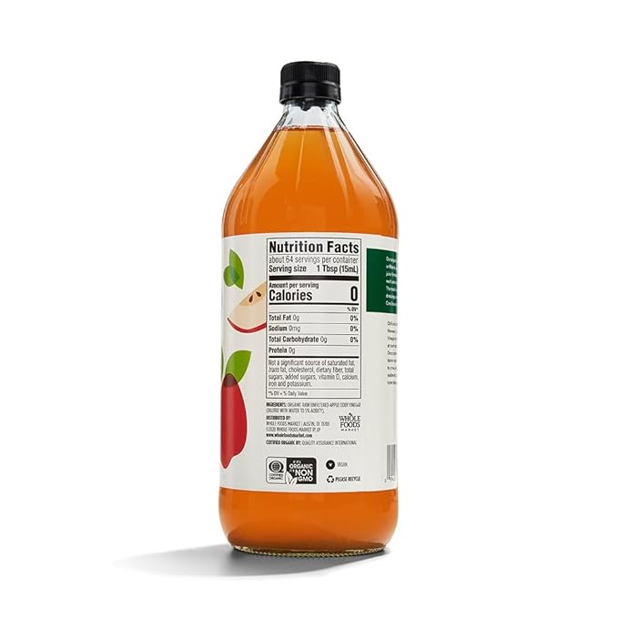 365 by Whole Foods Market, Vinegar Apple Cider Organic, 32 Fl Oz