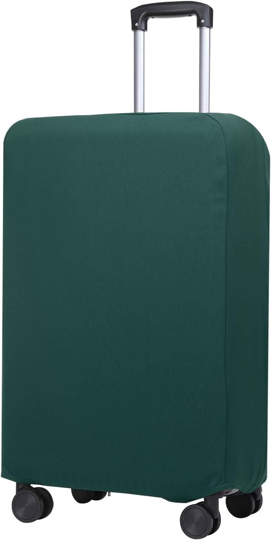 PATIKIL Luggage Cover, Suitcases Covers Elastic Carry on Cover Protector Washable Scratch-Resistant Fits 22-23 Inch Luggage for Travel Business Trips, Dark Green